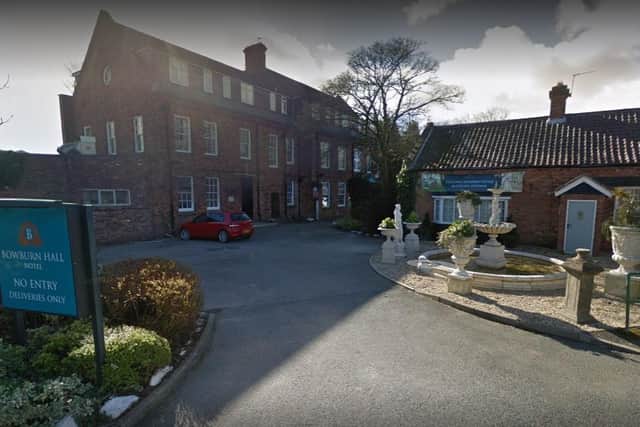 The incident is said to have taken place at Bowburn Hall Hotel, near Durham. 
Image by Google Maps.