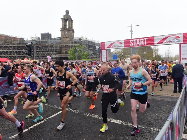 The start of the Sunderland City Runs 2023 10k race