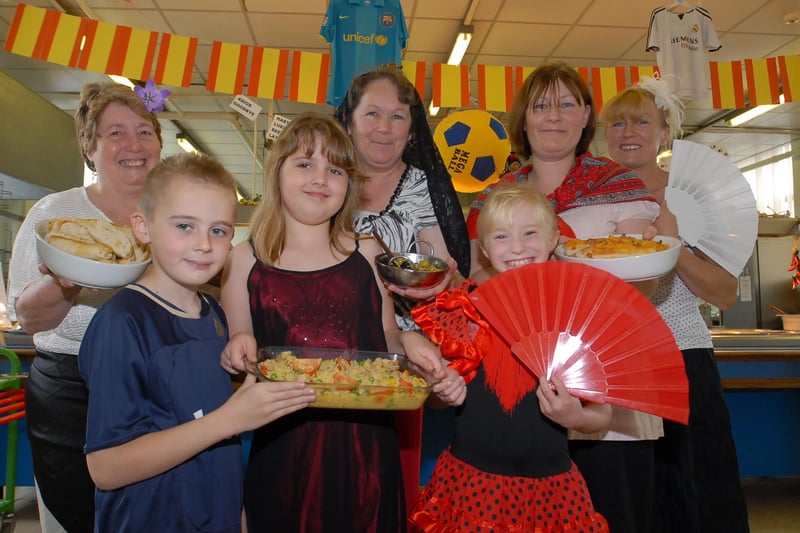 A Spanish themed lunch got a great reaction at Simonside Primary School in 2008. Were you a fan?