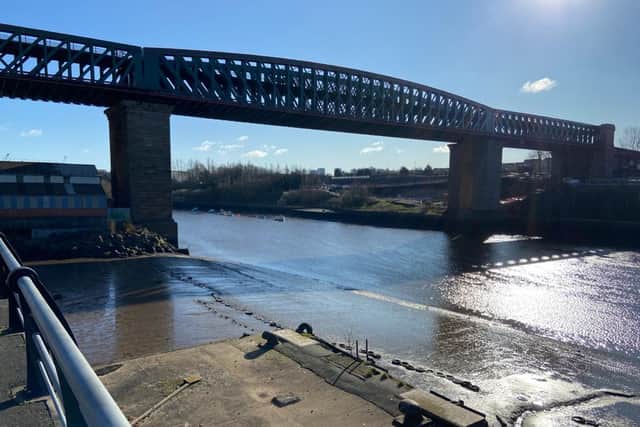David Ryan Trott is accused of causing a public nuisance by climbing Sunderland's Queen Alexandra Bridge.