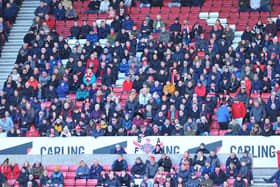 Sunderland fans against MK Dons. Picture by FRANK REID