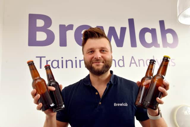 Brewlab are launching brewing team building days. Co-ordinator Richard Hunt.