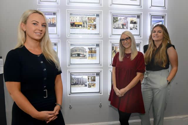 Bradley Hall Chartered Surveyors & Estate Agents which is sponsoring the Sunderland Echo Portfolio Awards . From left Helen Wall, Joanne Dimmick and Emma Bowater.