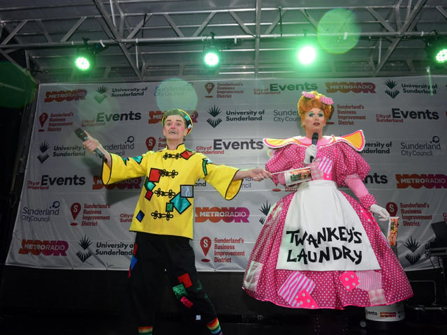 Panto characters had the audience laughing.