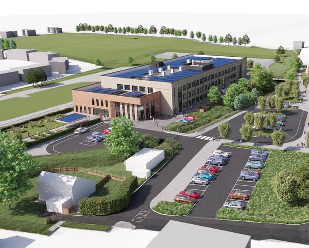 A CGI image of how redeveloped Thornhill Academy could look under plans from the Department for Education. Images courtesy of Space Architects.