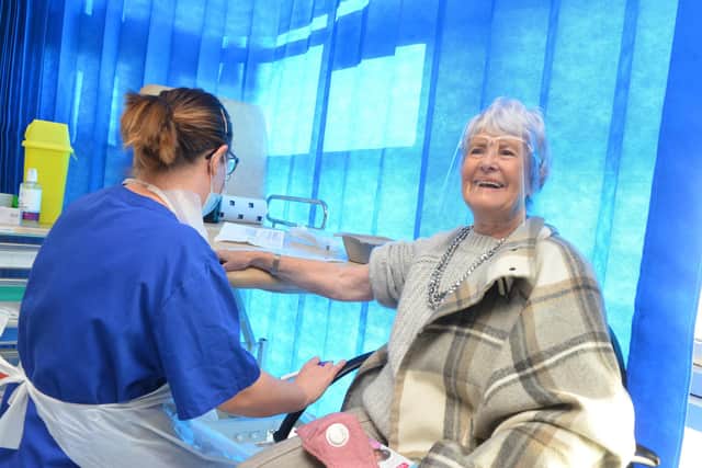 June Richardson was among the first patients in Sunderland to get the vaccine.