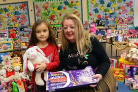 Hope 4 Kidz Christmas Toy Appeal at Sunderland Royal Hospital with chairty founder Viv Watts and Chloe Gray, 9