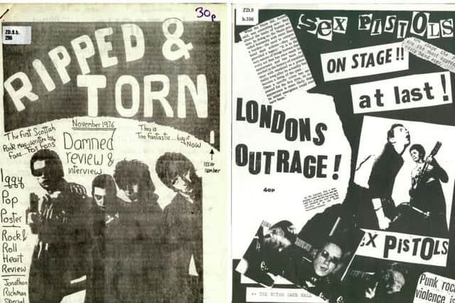 Some of the original punk fanzines which will be on show in Sunderland.