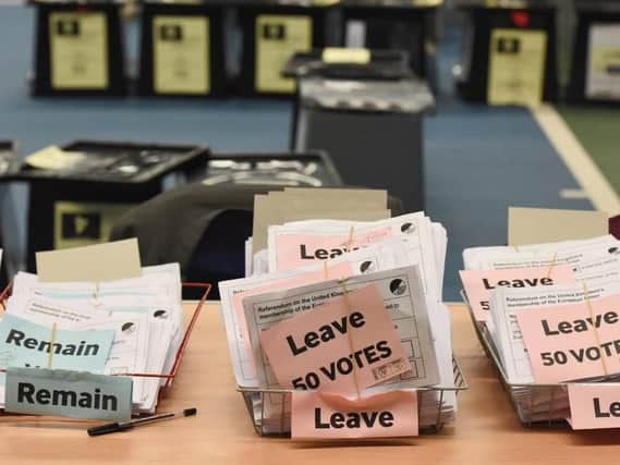 Votes at the Sunderland EU Referendum count