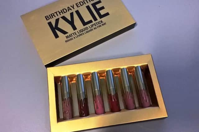 Kylie Jenner's make-up line has been targeted by scammers looking to make cash.