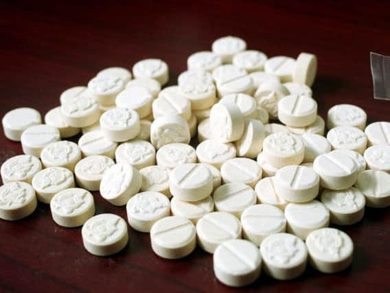 Stock picture of ecstasy tablets