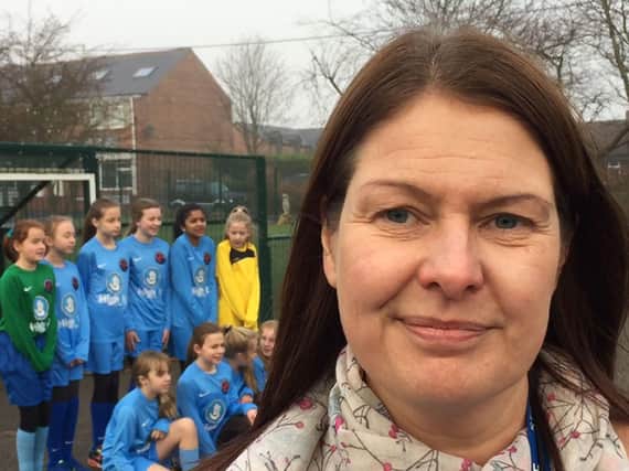 Carol Hughes, deputy head of Lumley Junior School, whose pupils have written to the FA to complain about a document aimed at getting more girls playing football.