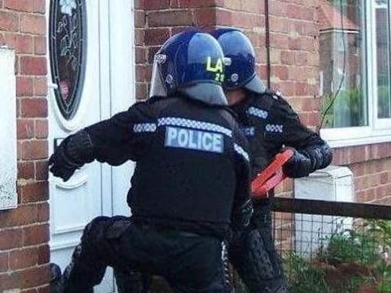 Police carried out raids on five addresses in a crackdown on suspected drugs dealers.