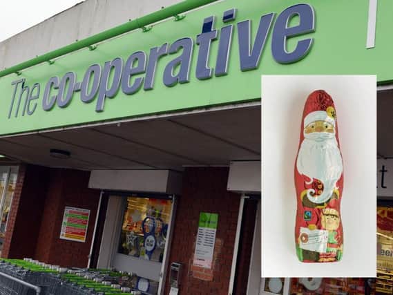 The Co-op has recalled the foil wrapped chocolate Santas.