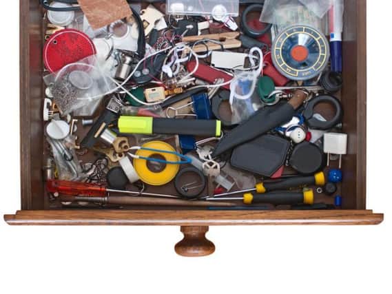 Four out of five people admit to having a drawer full of clutter.