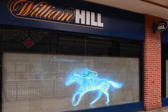The window display. Picture: William Hill.