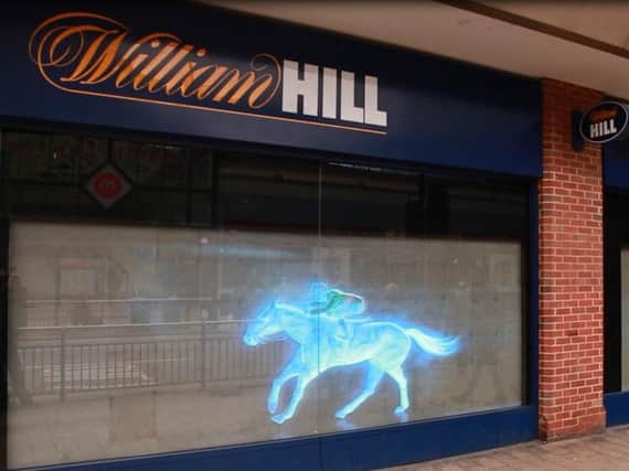 The window display. Picture: William Hill.