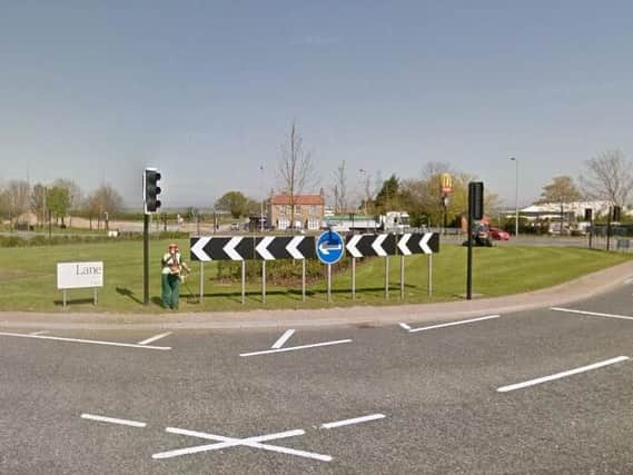 Thinford Roundabout in County Durham. Image copyright Google Maps.