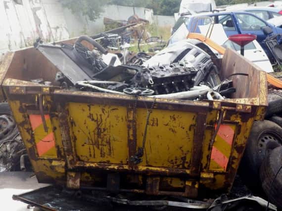 Robby's Auto Dismantling has until July 31 to clear out the scrapyard. Pic: Environment Agency.