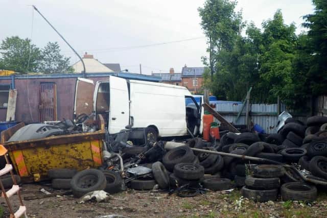 Robby's Auto Dismantling scrapyard in Stanley, County Durham. Pic: Environment Agency.