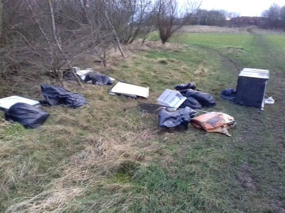 Helen Clark sent us this picture of fly-tipping, taken as she went for a walk on Tunstall Hills.