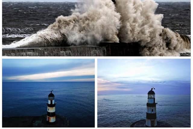 Seaham Harbour before, after and during the Beast from the East.