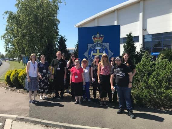 Durham Constabulary staff in Peterlee step out for charity.