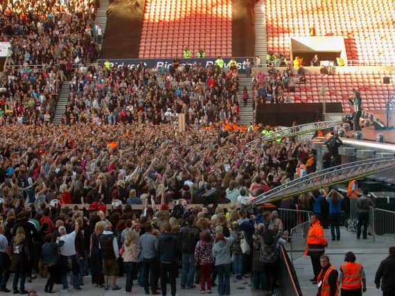Thousands are expected to see the Spice Girls perform at the Stadium of Light.