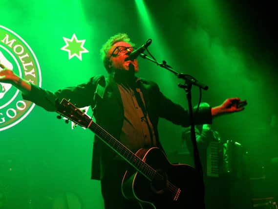 Dave King of Celtic punks Flogging Molly, who headlined the Fireball - Fuelling The Fire tour, performing at the O2 Academy in Newcastle.