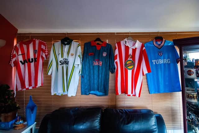 Peter's home is filled with hundreds of pieces of memorabilia.
