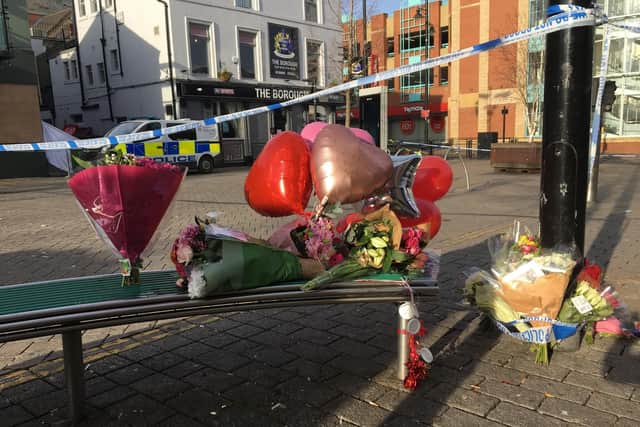 Tributes have been left in Sunderland city centre after teenager, named locally as Connor Brown, died.