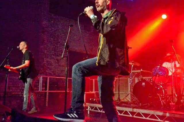 Half Man Half Biscuit's Nigel Blackwell at The Boiler Shop in Newcastle. Pic: Gary Welford.