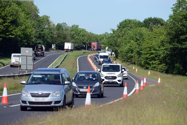 Major roadworks are underway to improve Testo's roundabout.