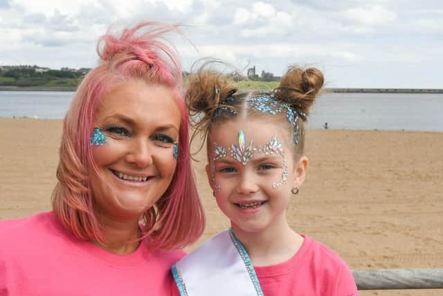 Ashleigh Lownie has organised a sponsored walk from South Shields to Sunderland, on Sunday, to raise awareness of cervical cancer and raise money for Amber's Law. Ashleigh with daughter Quinn, six.