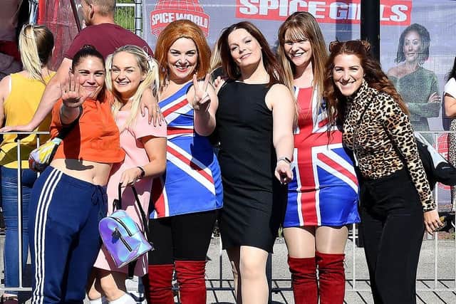 Fans make their way to the Stadium of Light for the Spice Girls on Thursday, June 6.