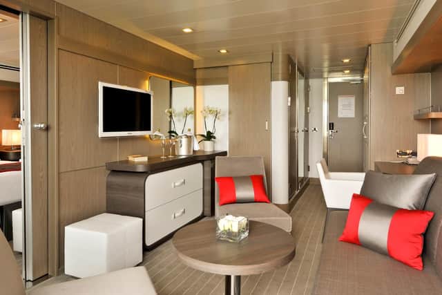 One of the staterooms which comes with a balcony. Photo by Franois Lefebvre