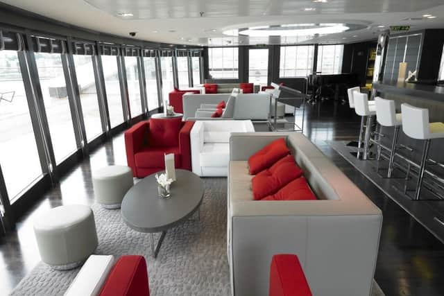 One of the lounges on board. Photo by Mike Louagie