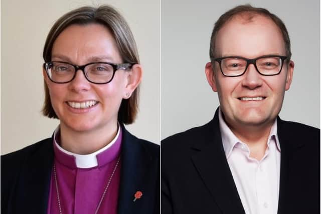 The Right Reverend Dr Helen-Ann Hartley and Darren Henley OBE.