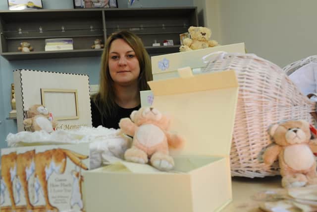 4Louis founder Kirsty McGurrell with the memory boxes.