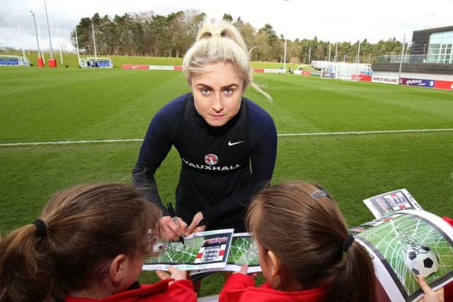 England Women's captain Stephanie Houghton is one of several internationals who started her career with SAFC Ladies.