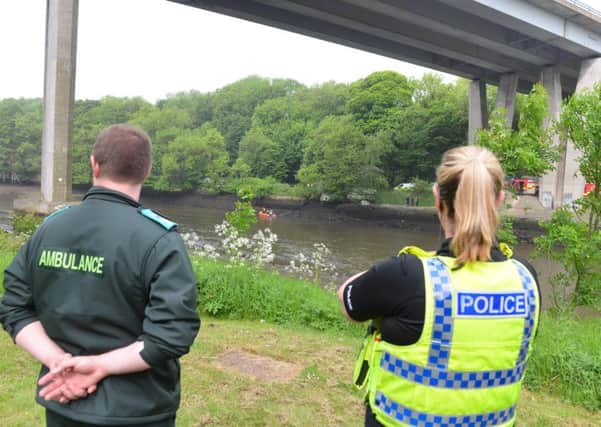 The rescue operation at the River Wear.