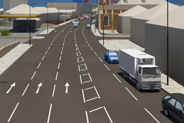 How North Bridge Street northbound will look when the Northern Gateway plan is completed.