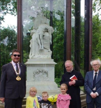 The service takes place each year at the Victoria Hall memorial in Mowbray Park