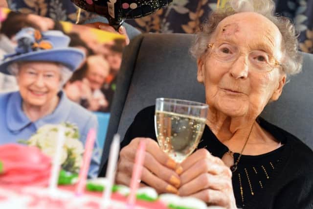 Elsie Raine Proud celebrates her 100th birthday.
