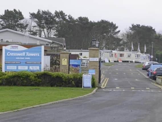 A dispute is said to have broken out between the pair at Cresswell Tower holiday park.