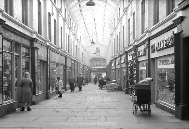 The new-look Palmers Arcade in 1963. The arcade had been damaged in an air raid in 1943.
