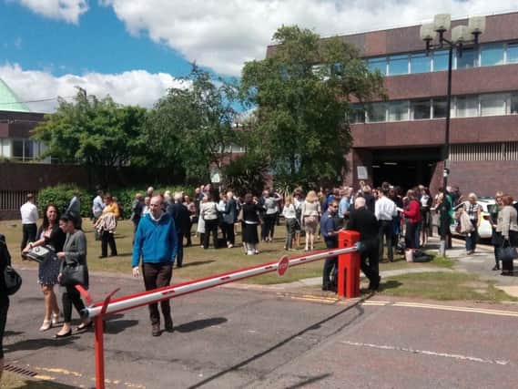 Sunderland Civic Centre evacuated today.