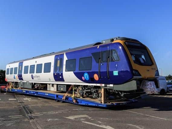 A new Northern train arrives in the UK.