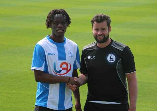 Hartlepool United have signed Peter Kioso