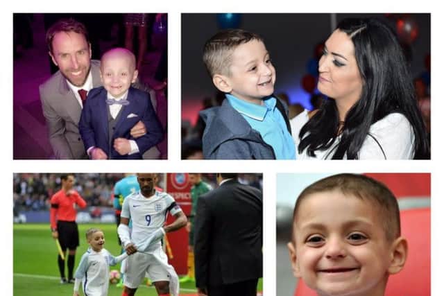 Bradley was a huge football fan, and represented his country as England mascot in 2017.